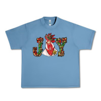 Pebble Blue christmas joy with rooster Urban Heavy Tee - RanaPortraitStore