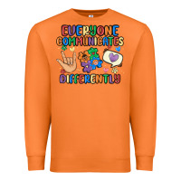 Carrot everyone communicates differently Premium Sweatshirt - MaliasSmallBusiness