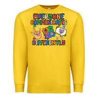 Lemon everyone communicates differently Premium Sweatshirt - MaliasSmallBusiness