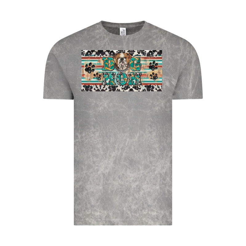 Dog Mom English Bulldog License Plate Template Vintage Tee by BarkalooDesign | Teevron