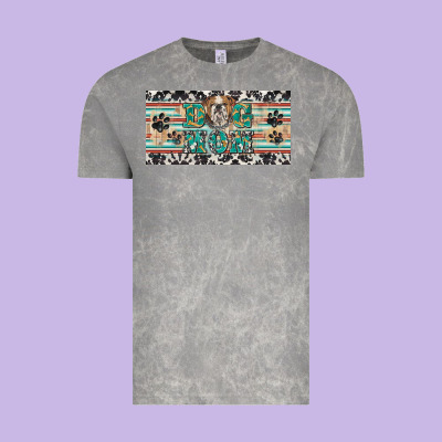 Dog Mom English Bulldog License Plate Template Vintage Tee Designed By Barkaloodesign