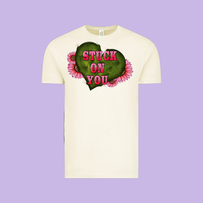 Valentine's Day Stuck On You Heart Sunflowers Vintage Tee Designed By Ranaportraitstore