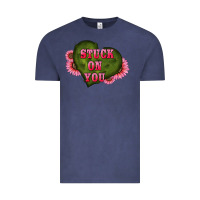 Vintage Denim valentine's day stuck on you heart sunflowers Vintage Tee - RanaPortraitStore