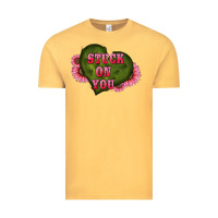 Vintage Mustard valentine's day stuck on you heart sunflowers Vintage Tee - RanaPortraitStore