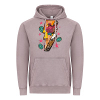 Vintage Zinc cowgirl with lightning bolt Vintage Hoodie - texasbilliewilder