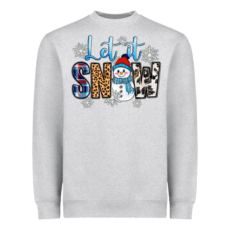 Let It Snow Heavyweight Sweatshirt by Zillion Design Studio | Teevron