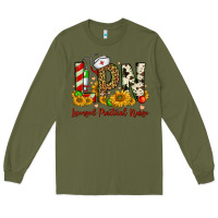 Army Green christmas lpn licensed practical nurse Long Sleeve Tee - FaDigitalArtStudio