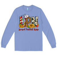 Colony Blue christmas lpn licensed practical nurse Long Sleeve Tee - FaDigitalArtStudio