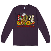 Plum christmas lpn licensed practical nurse Long Sleeve Tee - FaDigitalArtStudio