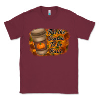 Burgundy tis the season to be basic Classic Tee - RacoonDesign