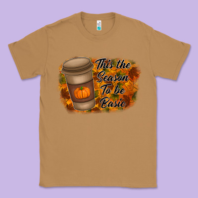 Tis The Season To Be Basic Classic Tee Designed By Racoondesign