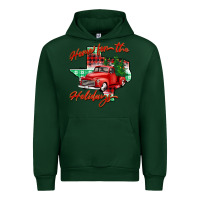 Forest Green home for the holidays texas Urban Hoodie - BarkalooDesign