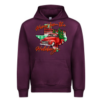 Mauve Wine home for the holidays texas Urban Hoodie - BarkalooDesign