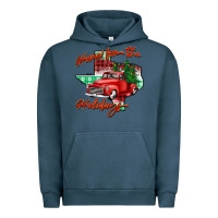 Pigment Midnight Navy home for the holidays texas Urban Hoodie - BarkalooDesign