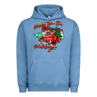 Pigment Pebble Blue home for the holidays texas Urban Hoodie - BarkalooDesign