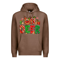 Chestnut Oh deer Reindeer Premium Hoodie - NancyCooperArtShop
