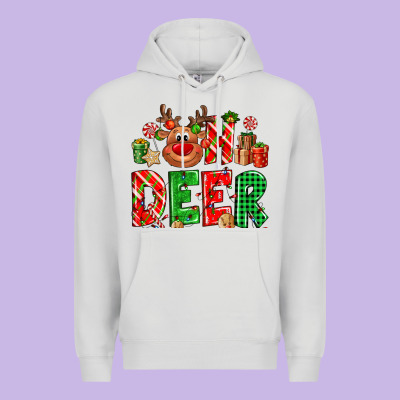 Oh Deer Reindeer Premium Hoodie Designed By Nancycooperartshop