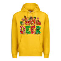 Lemon Oh deer Reindeer Premium Hoodie - NancyCooperArtShop