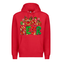 Red Oh deer Reindeer Premium Hoodie - NancyCooperArtShop