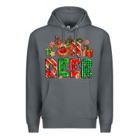 Rock Oh deer Reindeer Premium Hoodie - NancyCooperArtShop