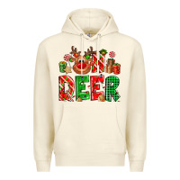 Sandshell Oh deer Reindeer Premium Hoodie - NancyCooperArtShop