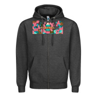 Charcoal Heather teacher floral pencil libbey glass Zipper Hoodie - BundleAndBundleShop