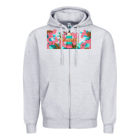Heather Grey teacher floral pencil libbey glass Zipper Hoodie - BundleAndBundleShop