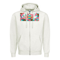 Oatmeal Heather teacher floral pencil libbey glass Zipper Hoodie - BundleAndBundleShop