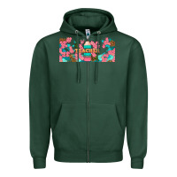 Sports Green teacher floral pencil libbey glass Zipper Hoodie - BundleAndBundleShop