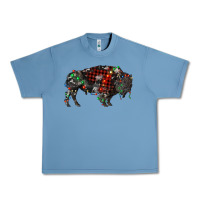 Pebble Blue christmas bison Urban Heavy Tee - RanaPortraitStore