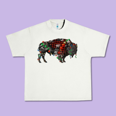 Christmas Bison Urban Heavy Tee Designed By Ranaportraitstore