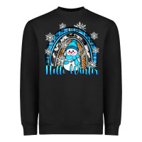 Black hello winter rainbow Heavyweight Sweatshirt - Zillion Design Studio