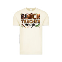 Black Teacher Magic Melanin Vintage Tee | Teevron