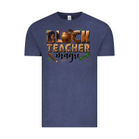 Vintage Denim black teacher magic melanin Vintage Tee - texasbilliewilder