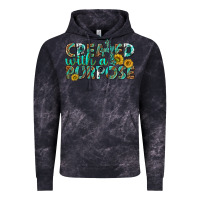 Cloud Black created with a purpose Vintage Hoodie - texasbilliewilder