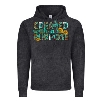 Vintage Black created with a purpose Vintage Hoodie - texasbilliewilder