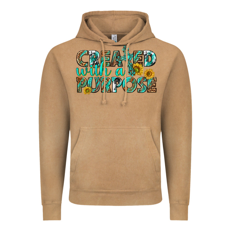 Created With A Purpose Vintage Hoodie by texasbilliewilder | Teevron