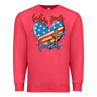 Cardinal faith family freedom Premium Sweatshirt - MaliasSmallBusiness