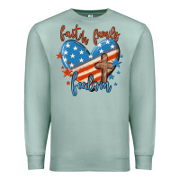 Seafoam faith family freedom Premium Sweatshirt - MaliasSmallBusiness