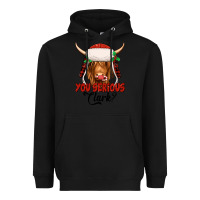 Black you serious clark highland cow Heavyweight Hoodie - Jasminsmagicworld