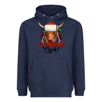 Navy you serious clark highland cow Heavyweight Hoodie - Jasminsmagicworld