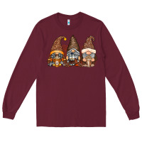 Burgundy coffee gnomes Long Sleeve Tee - RacoonDesign
