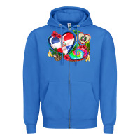 True Royal western leopard  dominican republic  hearts Zipper Hoodie - AdoDesignShop