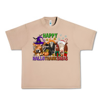Burro happy hallothanksmas with cow Urban Heavy Tee - texasbilliewilder