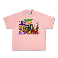 Salmon happy hallothanksmas with cow Urban Heavy Tee - texasbilliewilder
