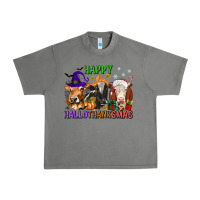 Tornado happy hallothanksmas with cow Urban Heavy Tee - texasbilliewilder