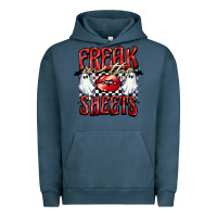 Pigment Midnight Navy freak in the sheets Urban Hoodie - BarkalooDesign