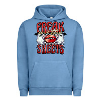 Pigment Pebble Blue freak in the sheets Urban Hoodie - BarkalooDesign