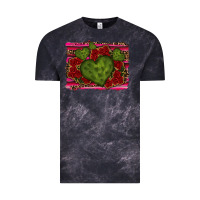 Cloud Black Valentine Cactus Heart with Roses Vintage Tee - RanaPortraitStore