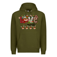 Army Green love christmas Premium Hoodie - MaliasSmallBusiness